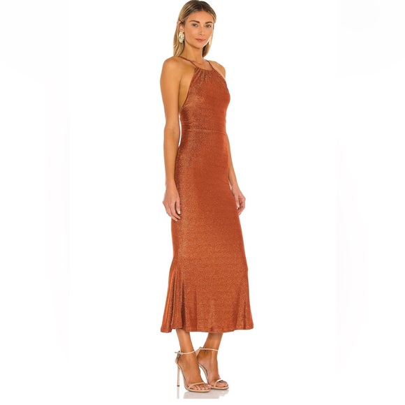 MISHA Greta Dress in Copper - Picture 3 of 4